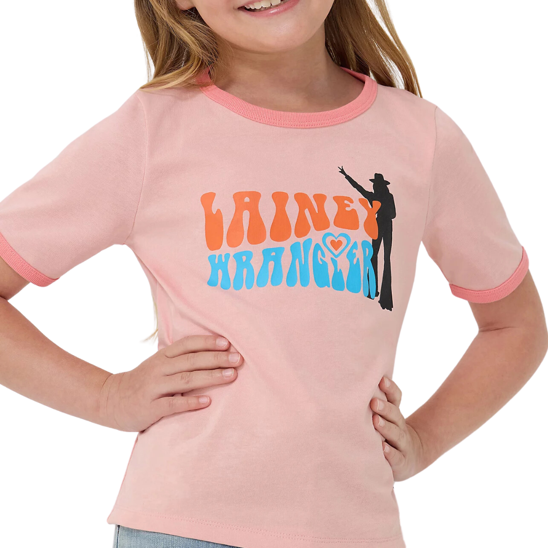 Wrangler Youth Girl's Lainey Wilson Ringer Blossom Tee Shirt