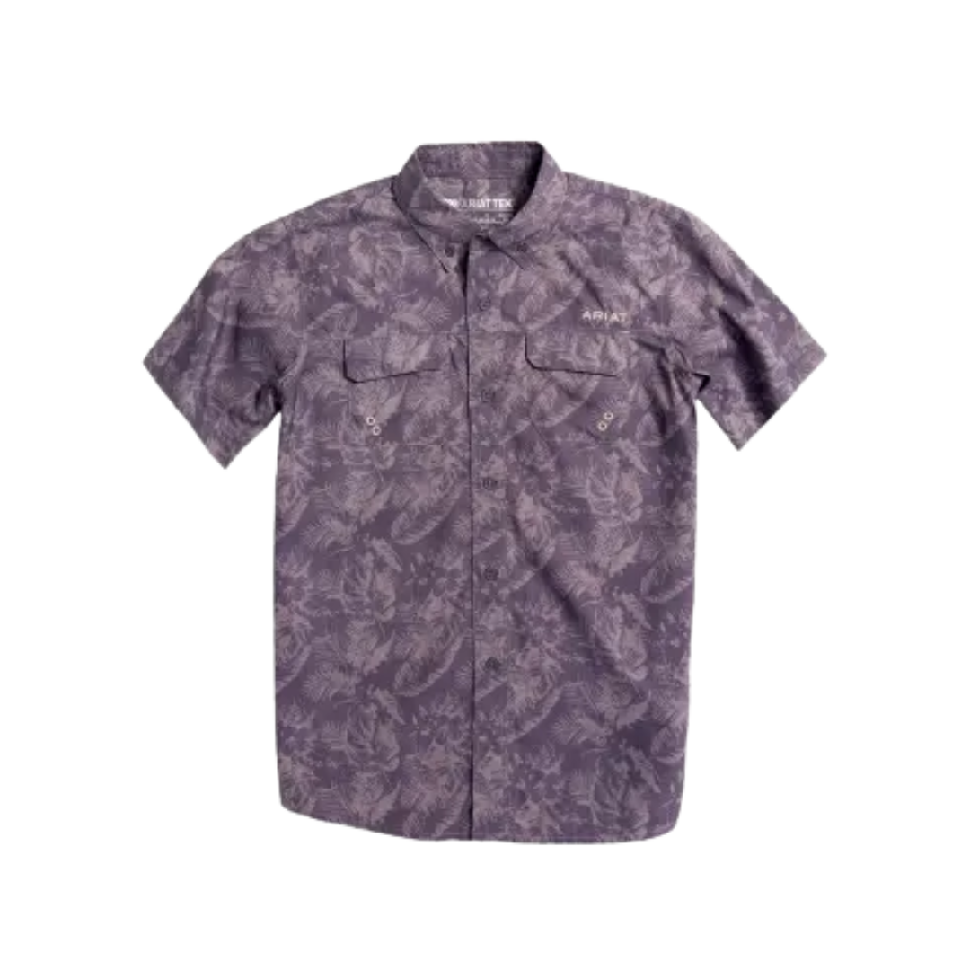Ariat Youth Boy's Venttek Tropical Cement Dark Grey Shirt