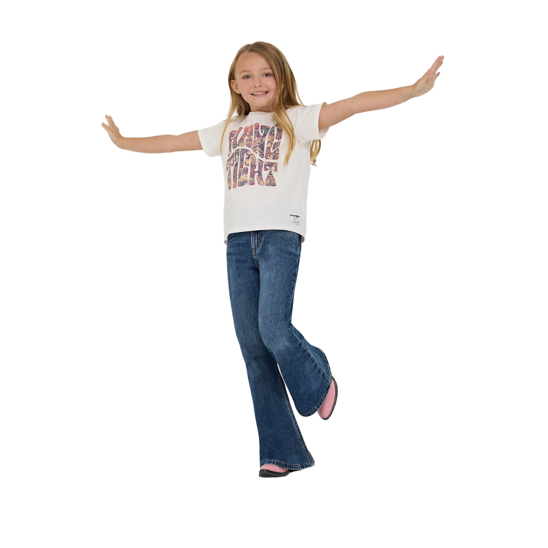 Wrangler Youth Girl's Lainey Wilson Hang White Shirt