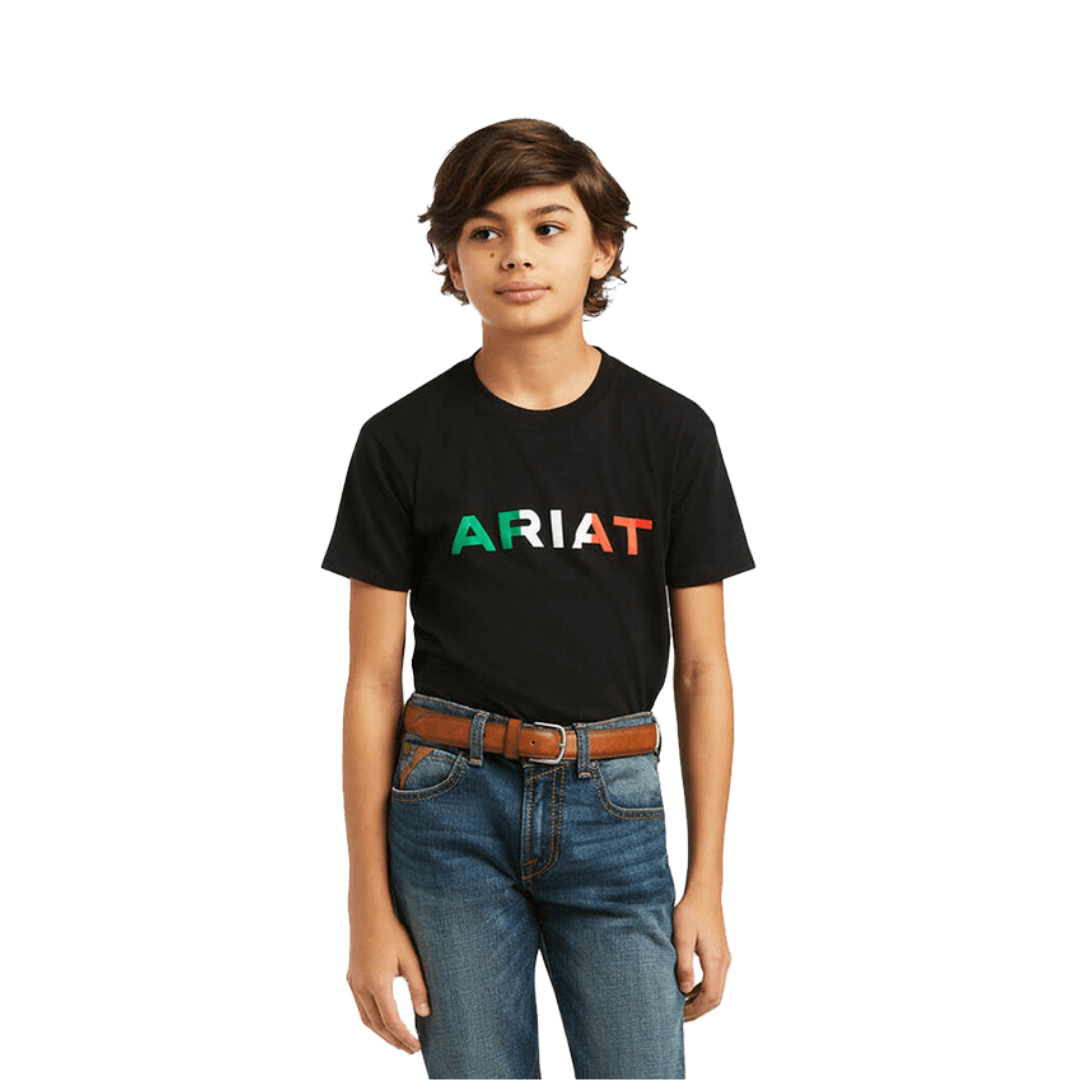 Ariat Youth Boy's Viva Mexico Black Tee Shirt