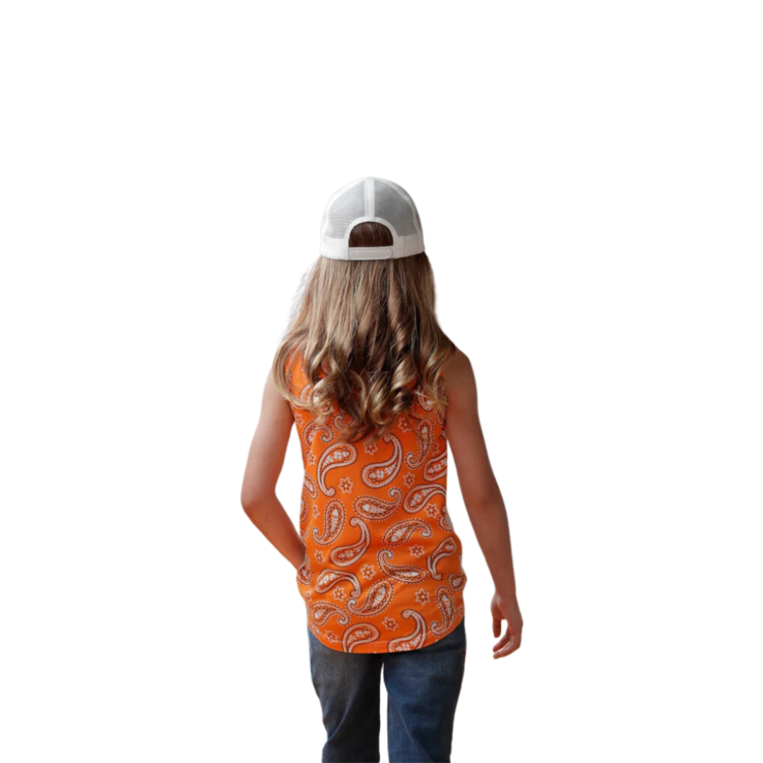 Cruel Youth Girl's Tank Orange Shirt