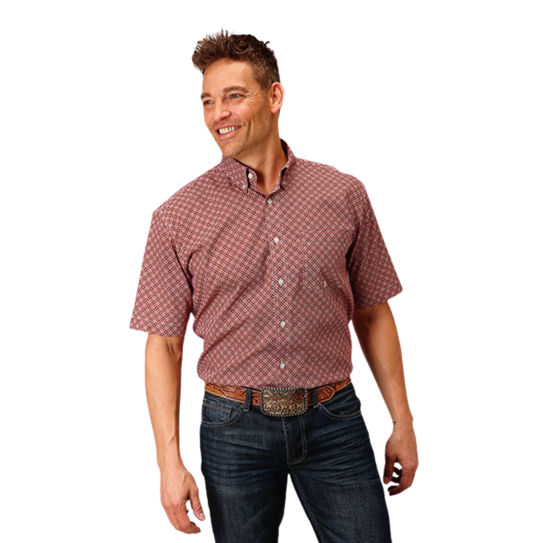 Roper Men's Red Diamond Foulard Shirt