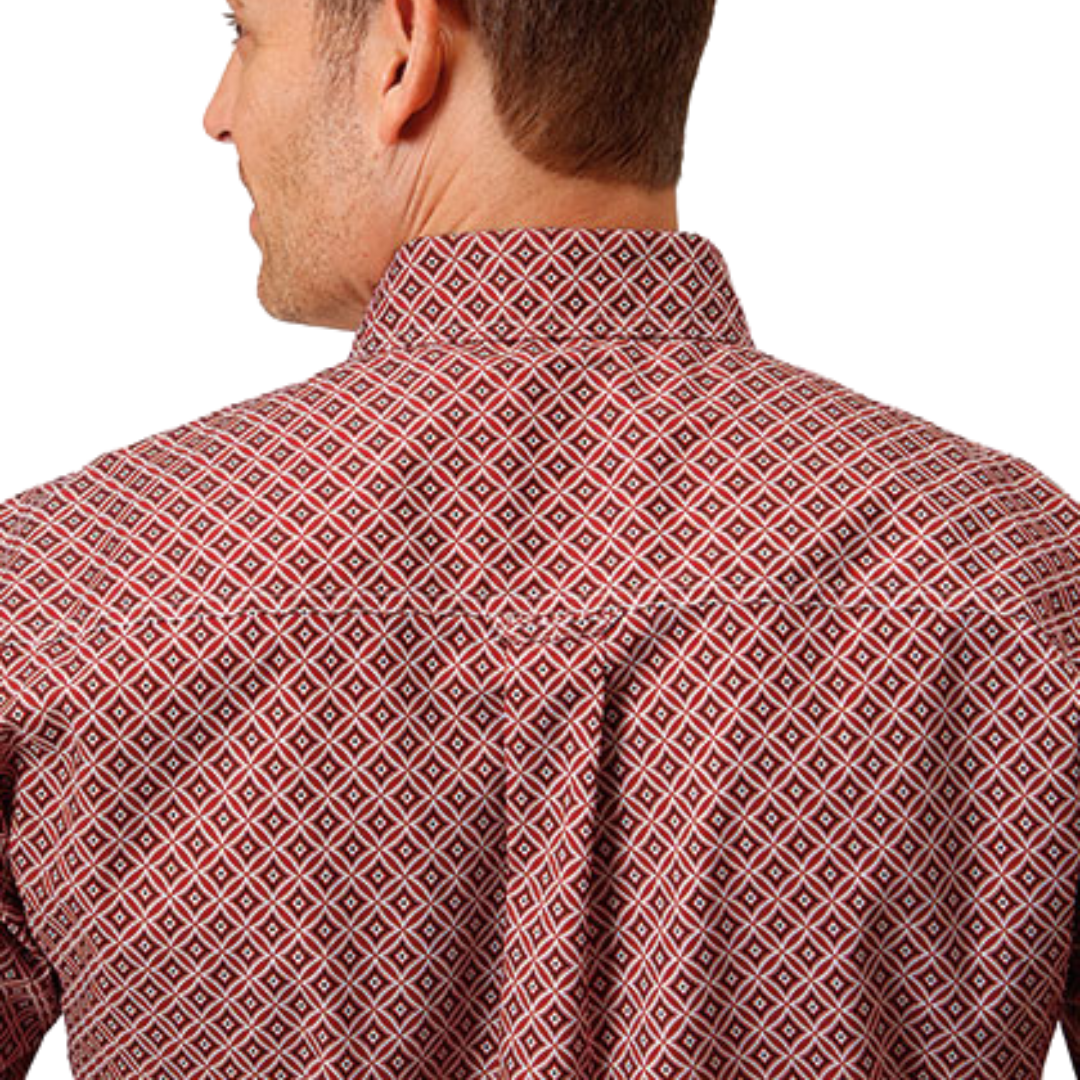 Roper Men's Red Diamond Foulard Shirt