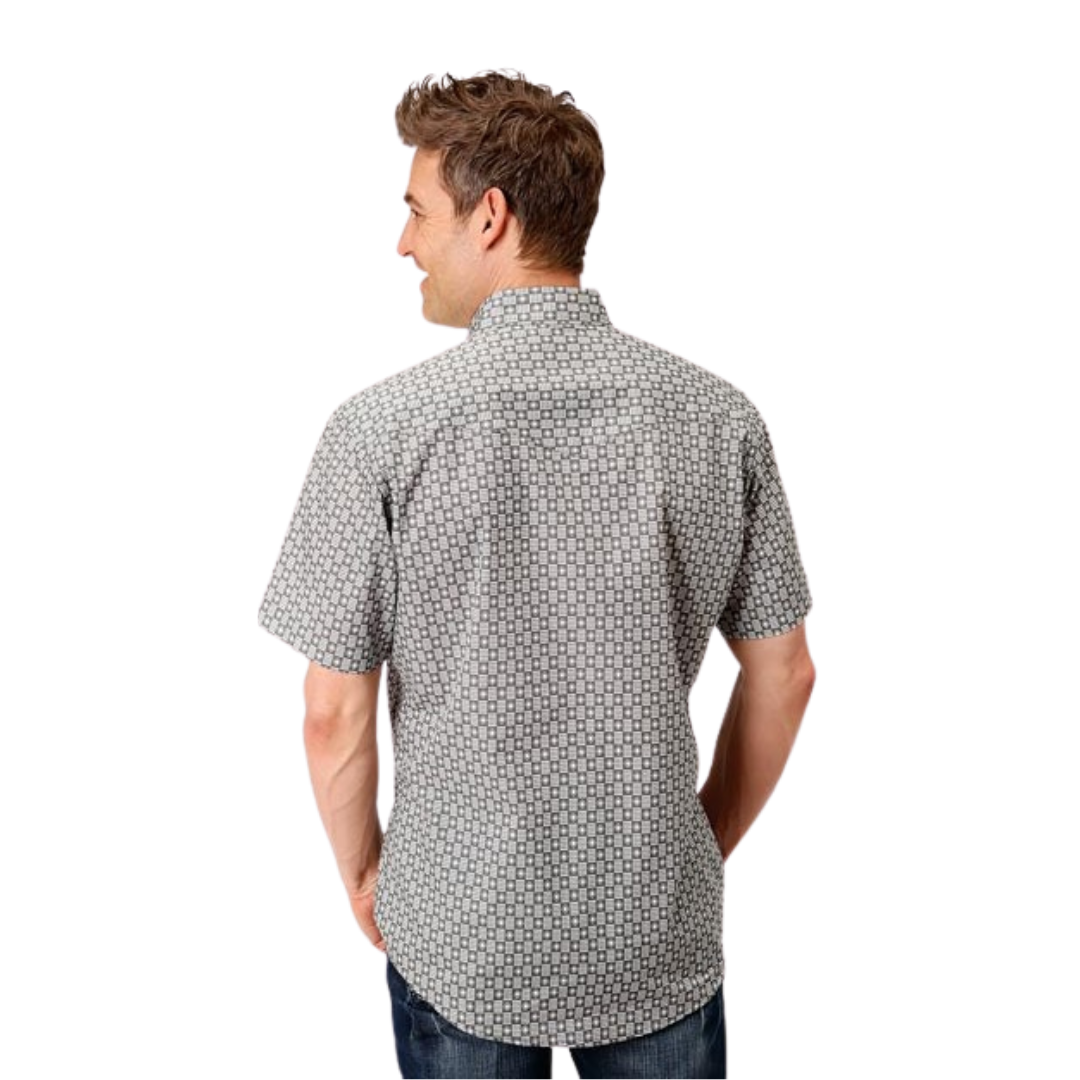 Roper Men's Performance Western Grey Shirt