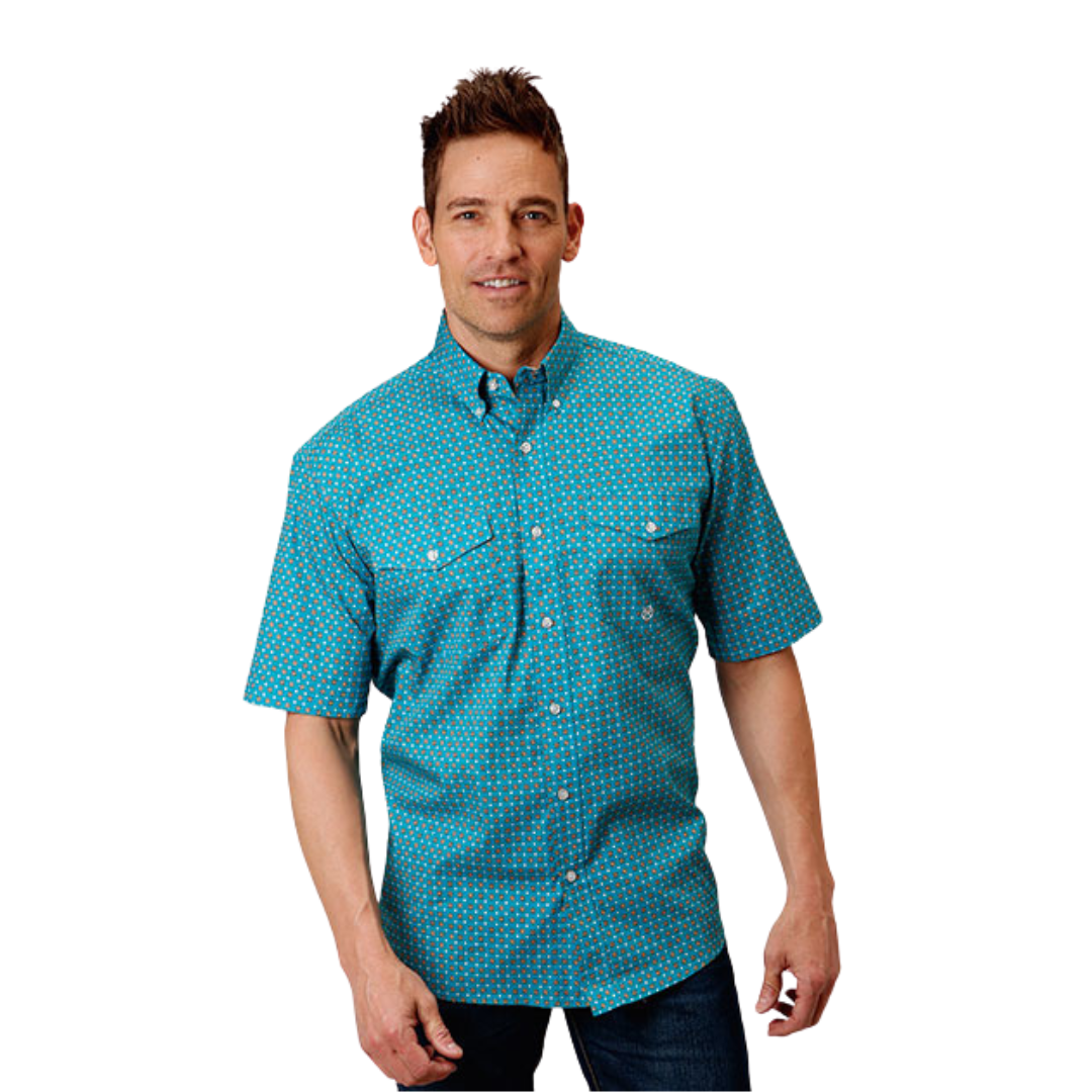 Roper Men's Foulard Blue Shirt