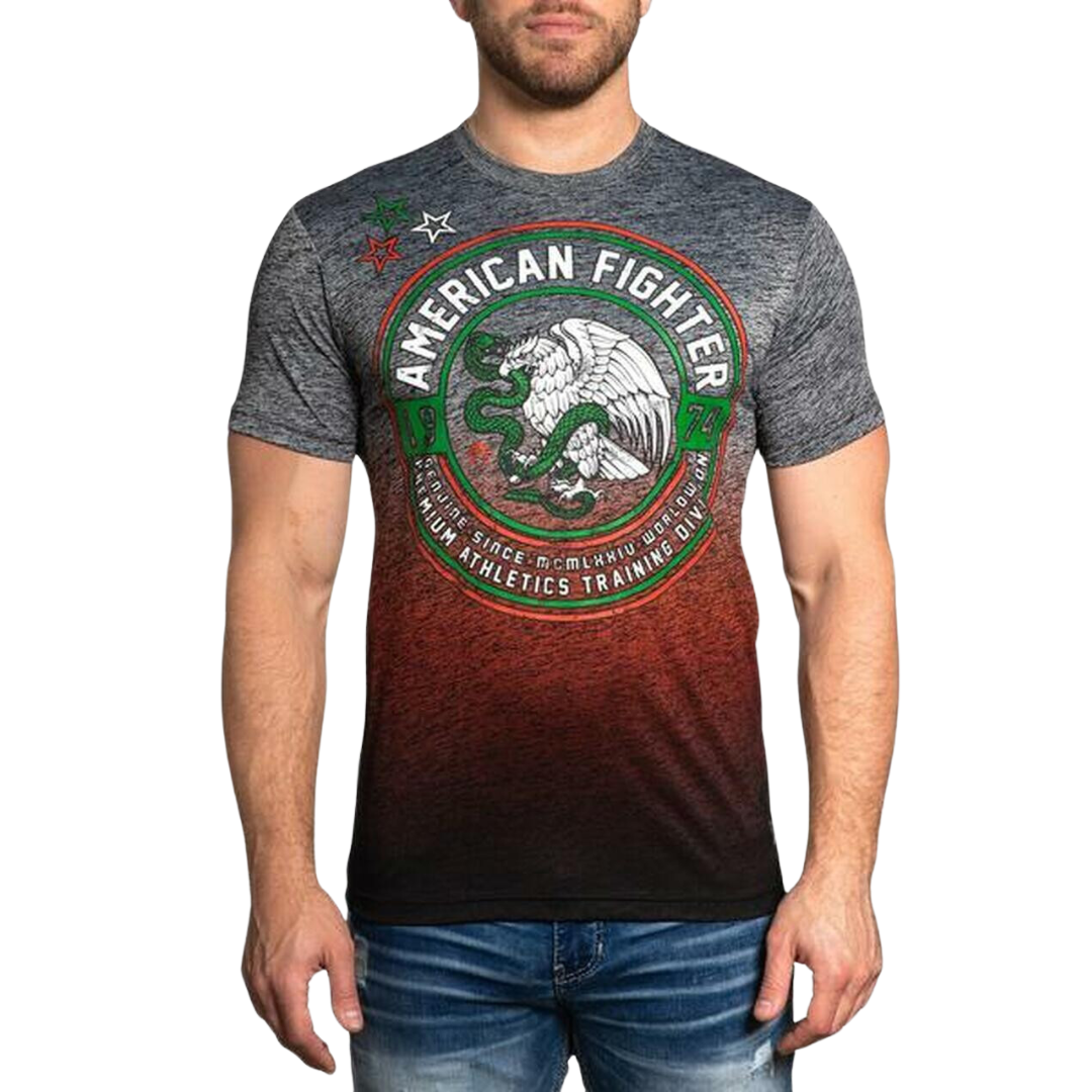 American Fighter Men's El Paso Short Sleeve Multicolor Tee Shirt