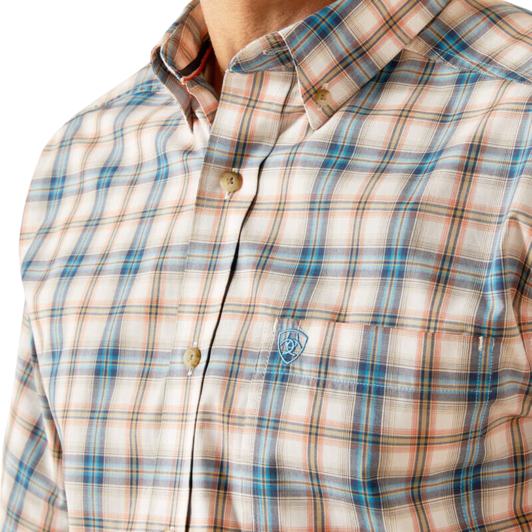 Ariat Men's Pro Series Rowdy Classic Fit Blue Shirt