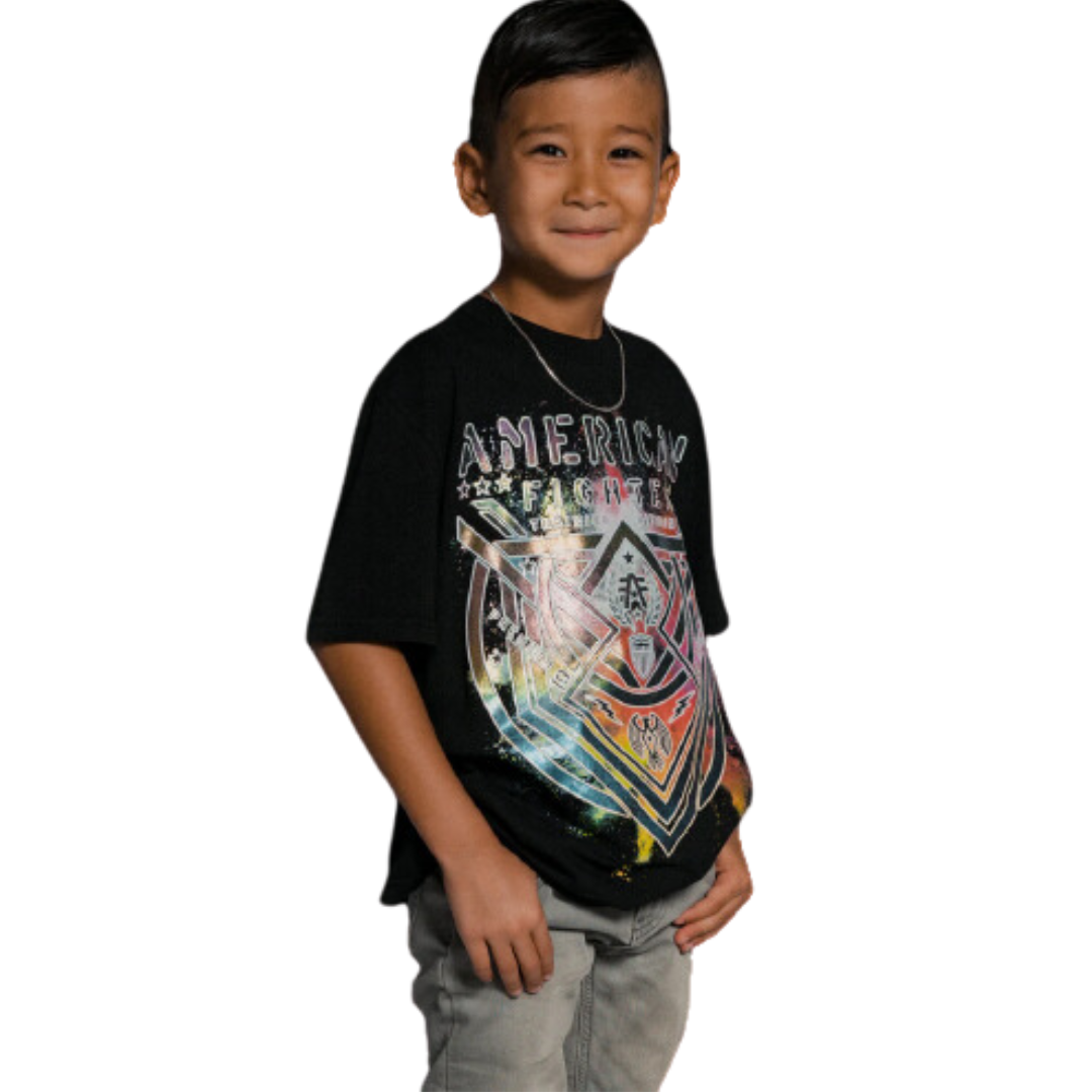 American Fighter Youth Boy's Lost Springs Black Tee Shirt
