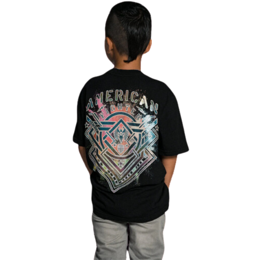 American Fighter Youth Boy's Lost Springs Black Tee Shirt