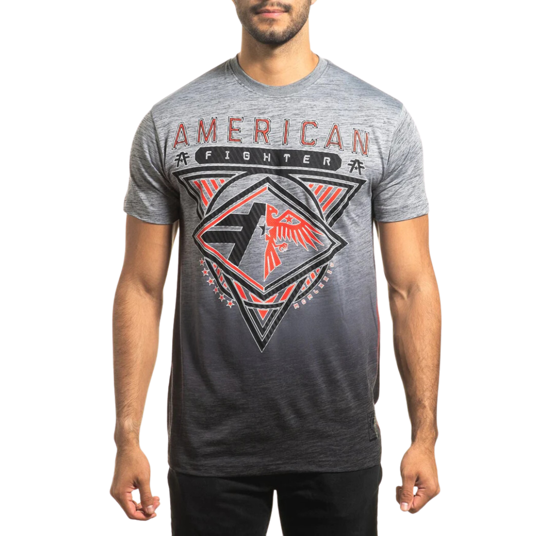 American Fighter Men's Redvale Crew Grey Shirt