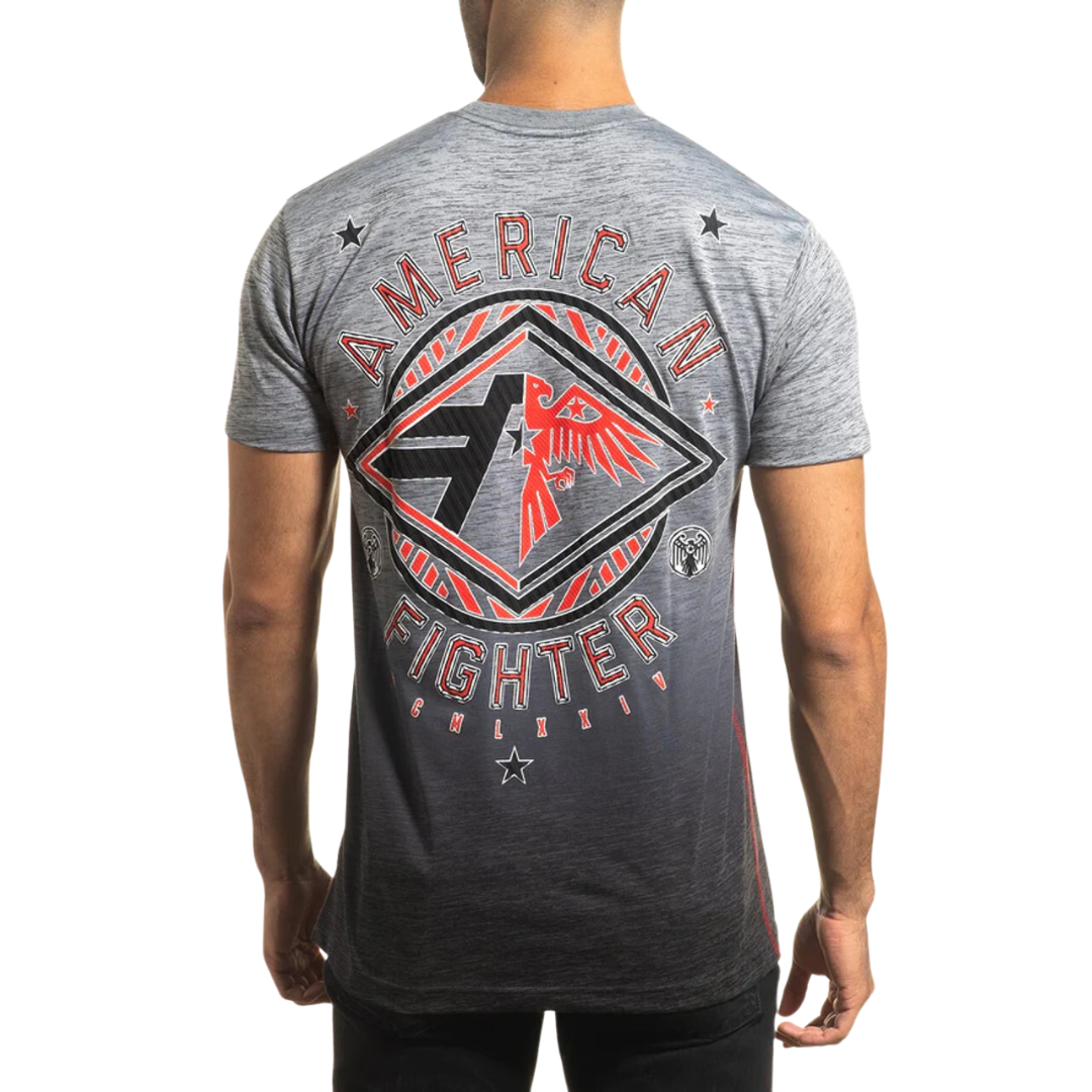 American Fighter Men's Redvale Crew Grey Shirt