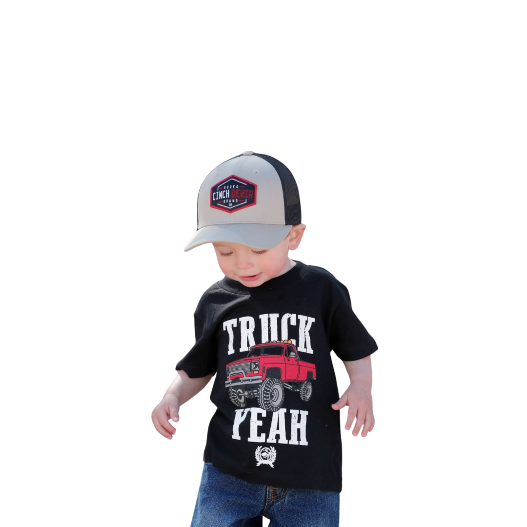 Cinch Toddler Boy's Truck Yeah Black Tee Shirt
