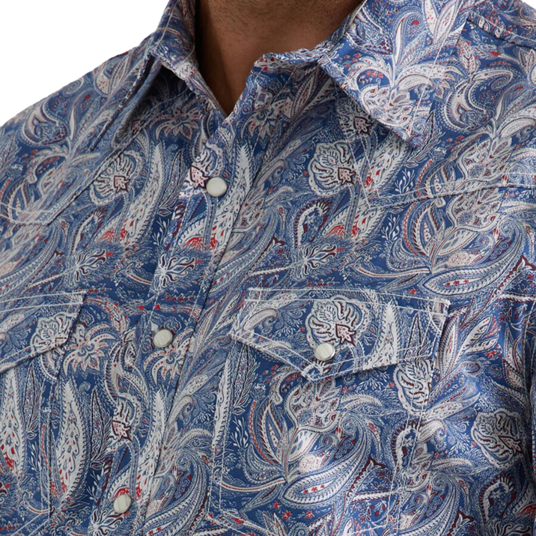 Wrangler Men's 20X Comfort Blue Shirt