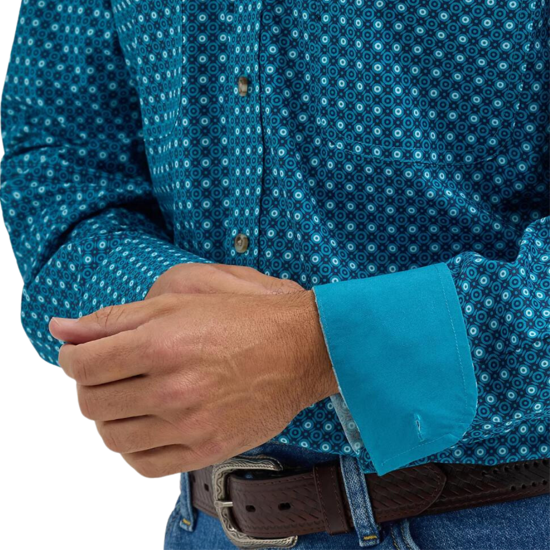Wrangler Men's George Strait Turquoise Shirt