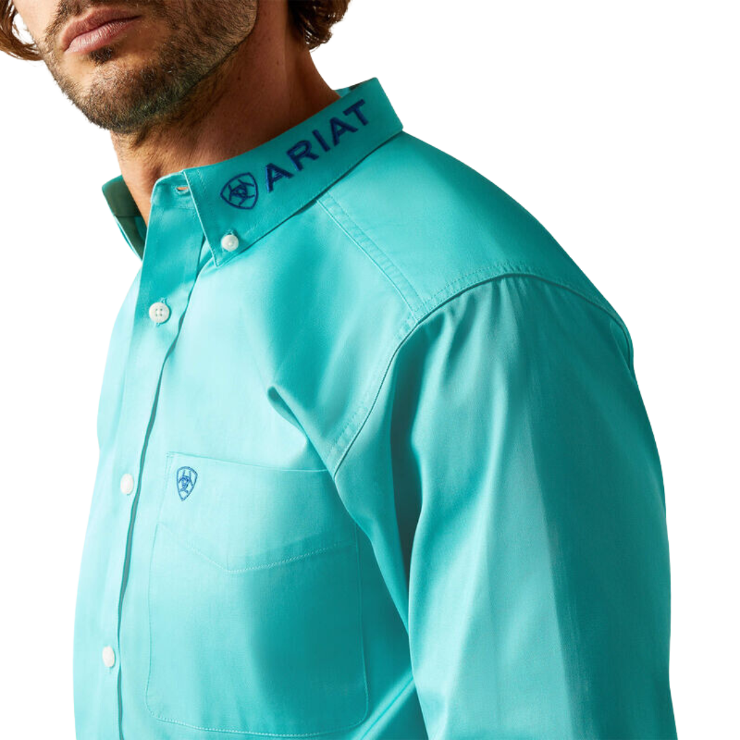 Ariat Men's Venttek Outbound Turquoise Blue Shirt