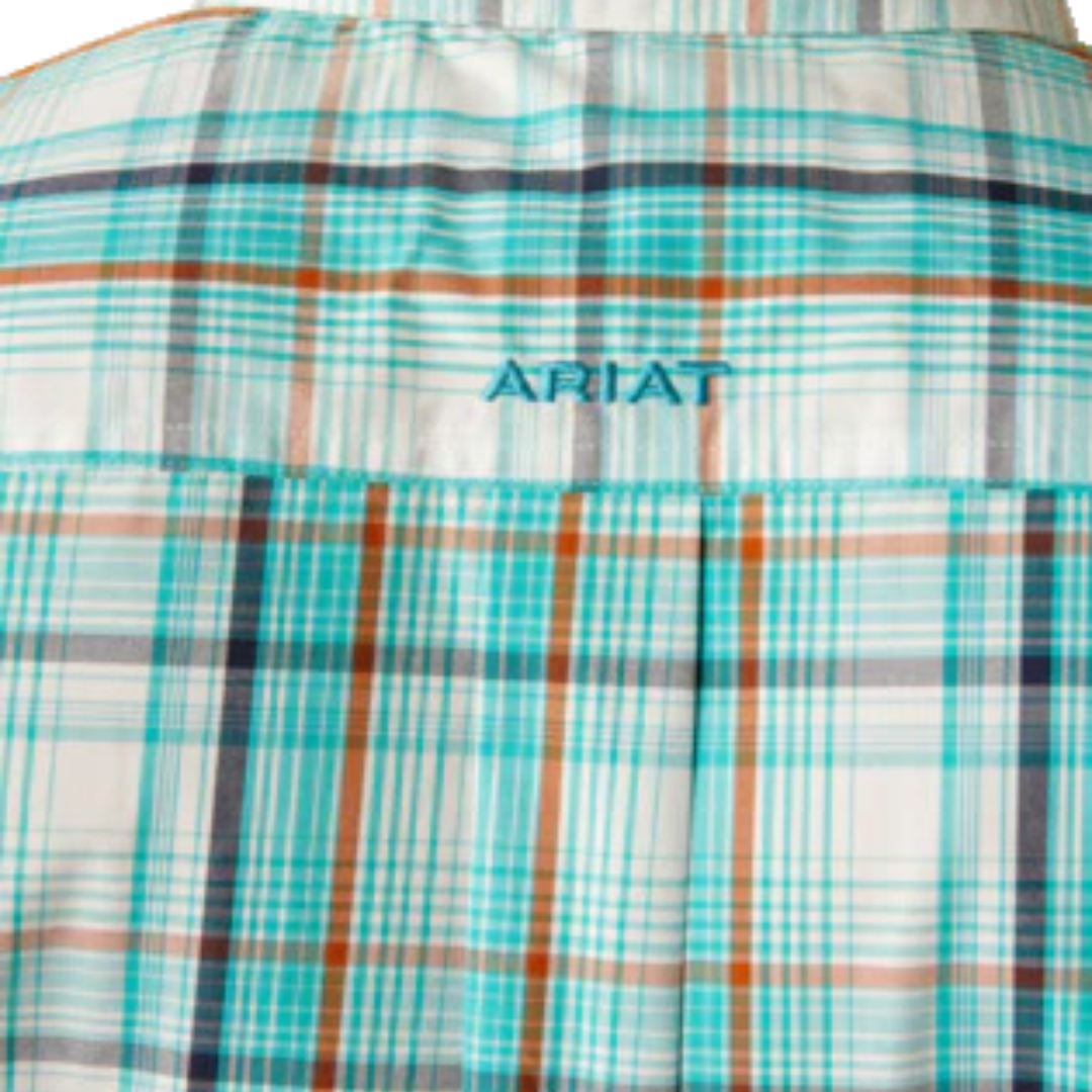 Ariat Men's Pro Series Justice Teal Shirt