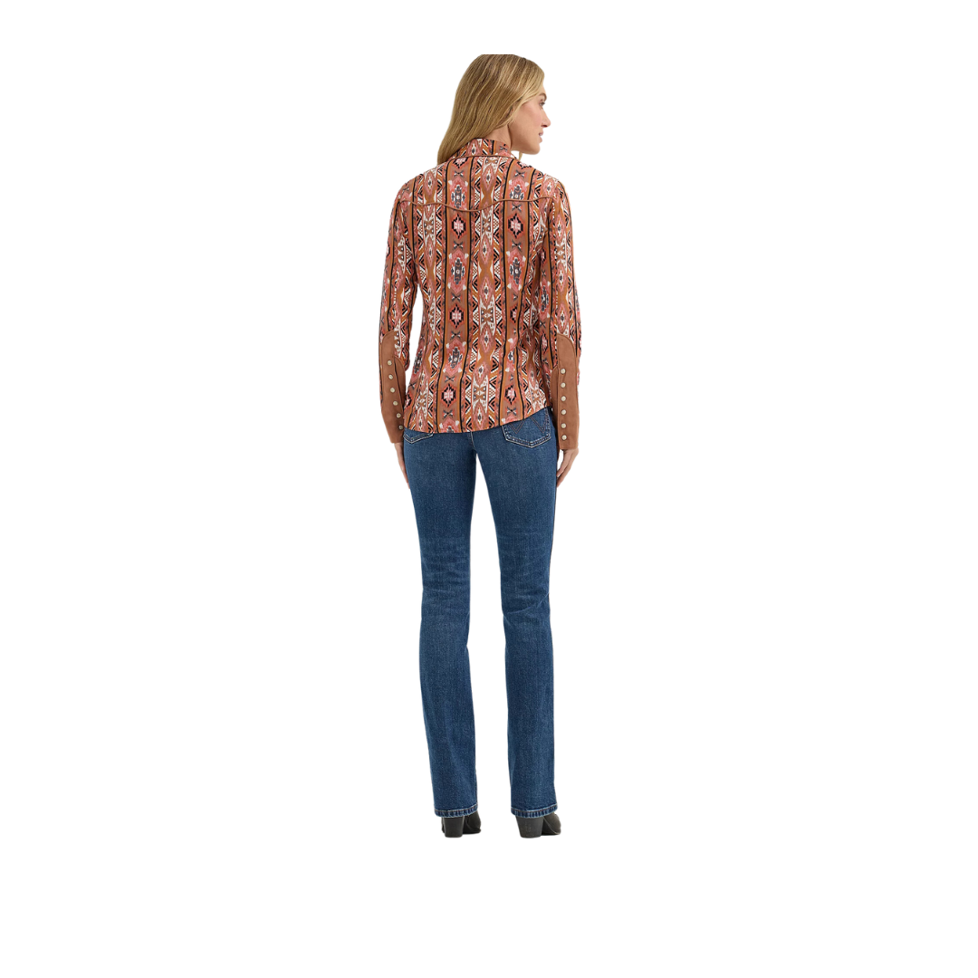 Wrangler Women's Lainey Wilson Brown Checotah Shirt