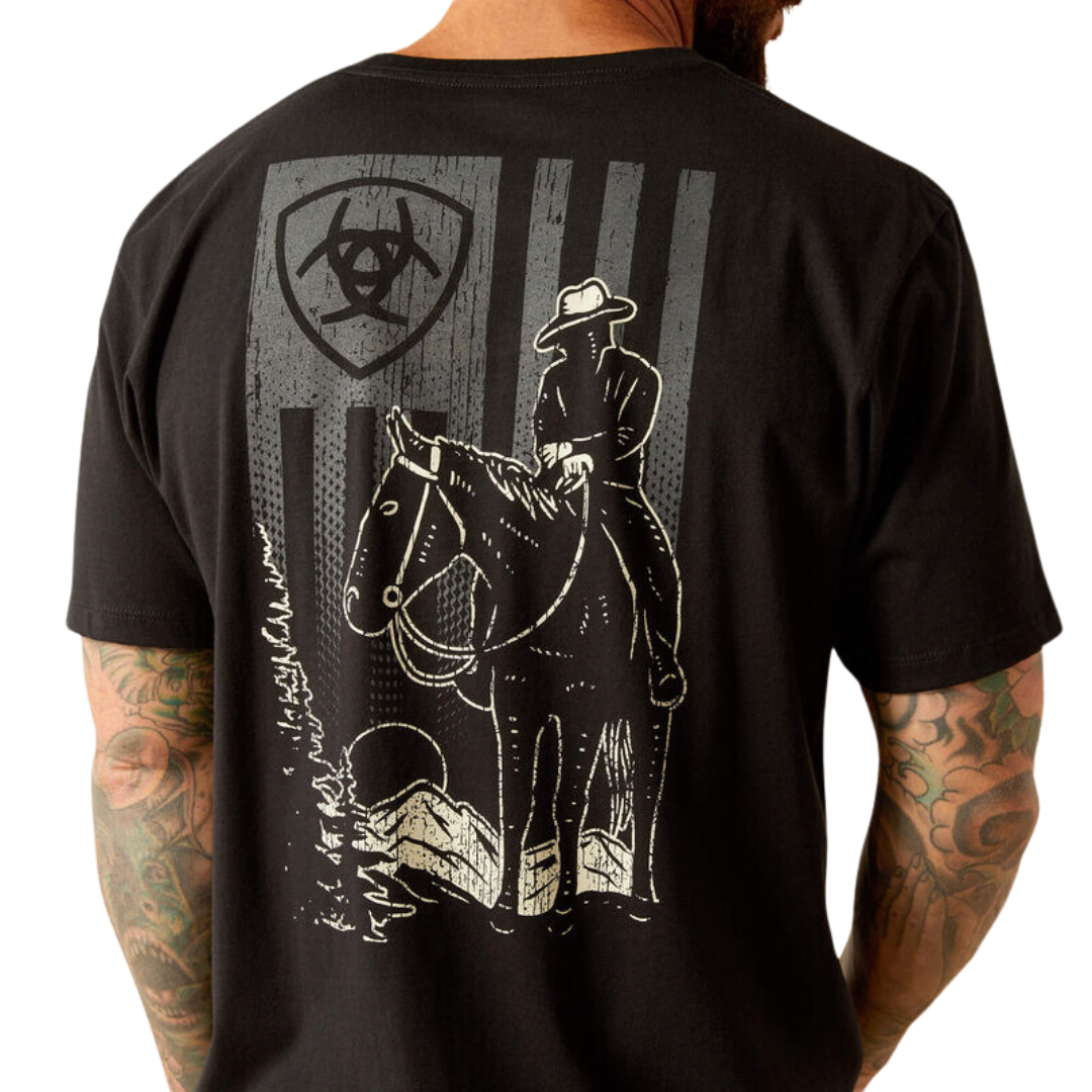 Ariat Men's Big Sky Freedom Black Tee Shirt