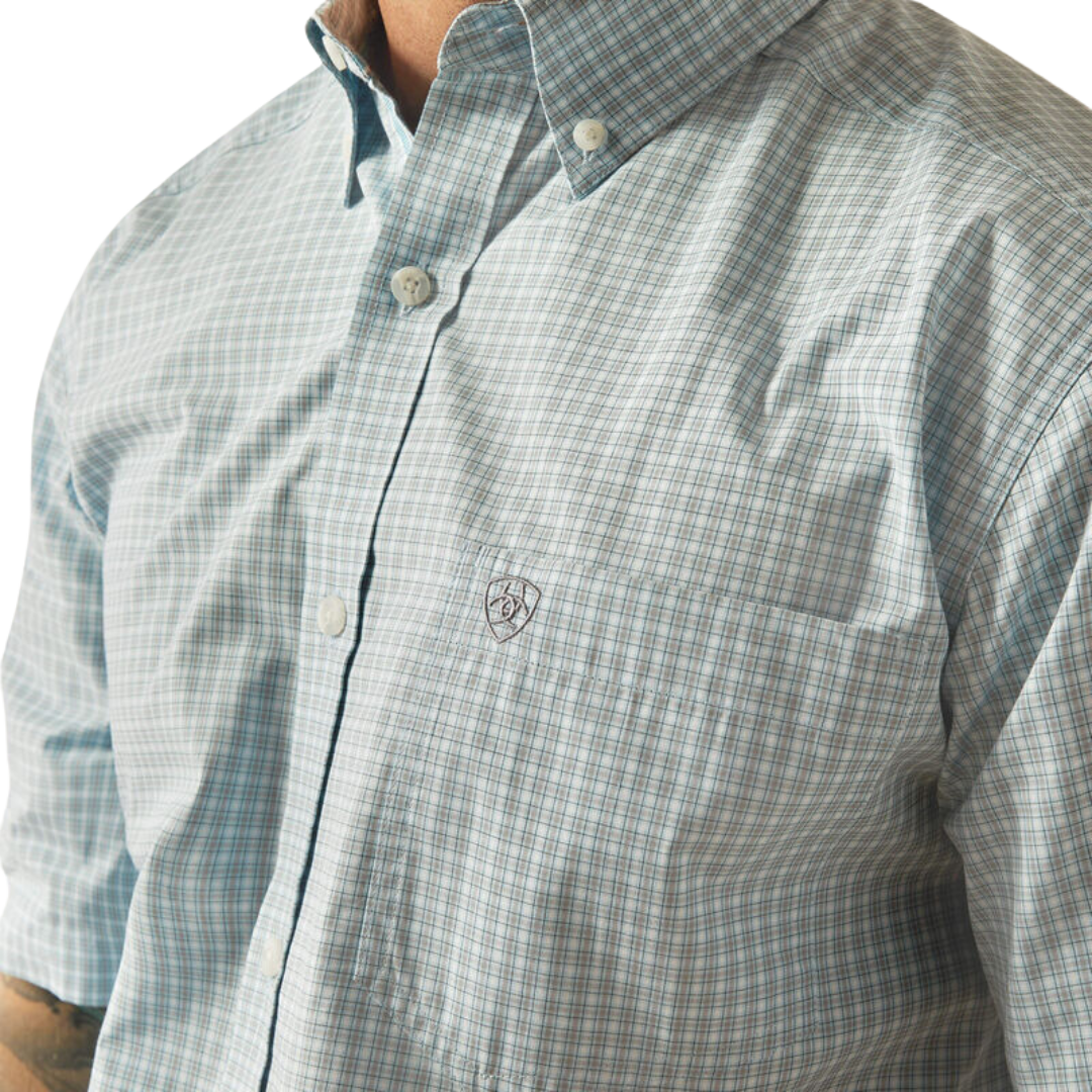 Ariat Men's Pro Series Glennie Turquoise Shirt