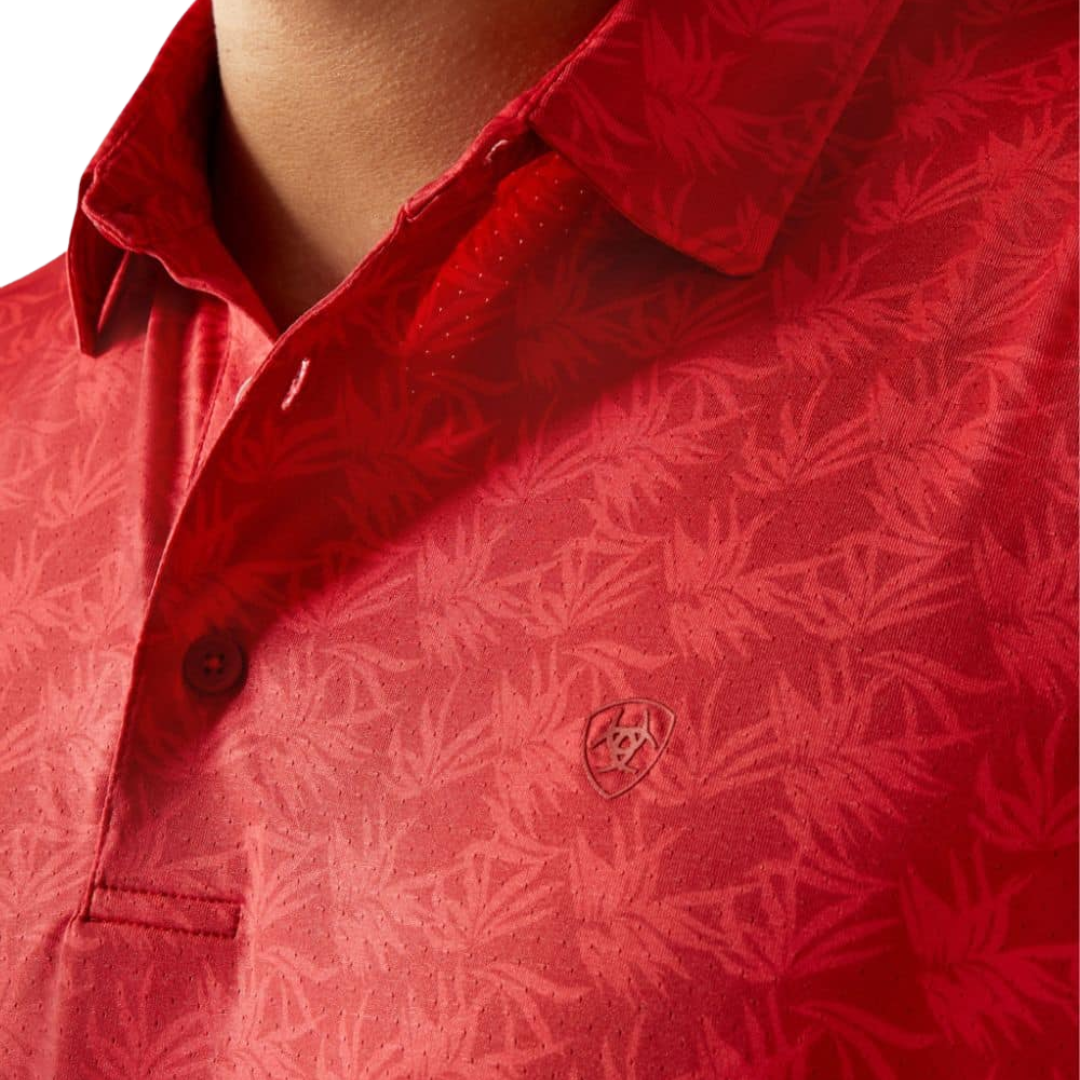 Ariat Men's 360 Airflow Polo Red Shirt