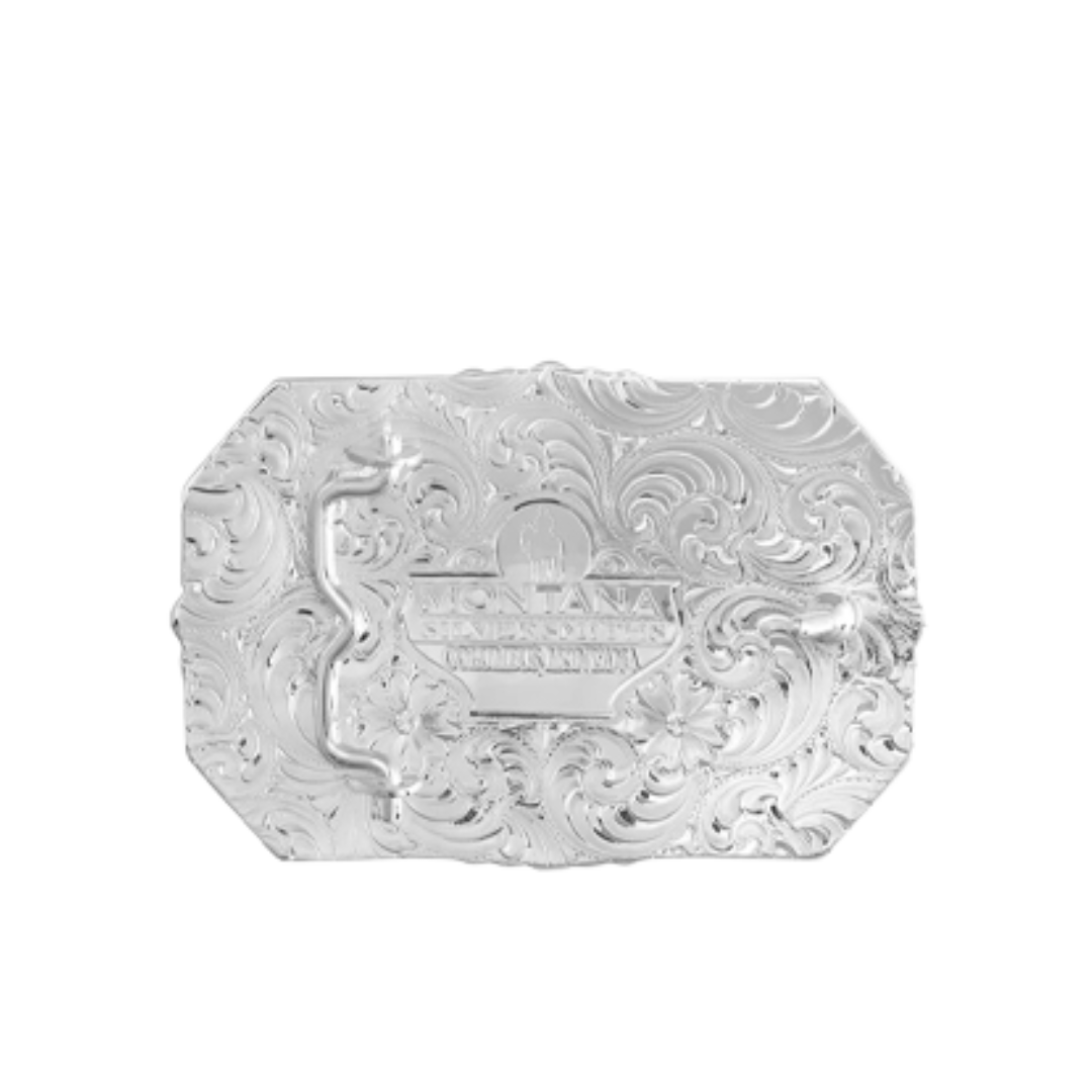 Montana Silversmiths Men's Texas Silver Grey Buckle