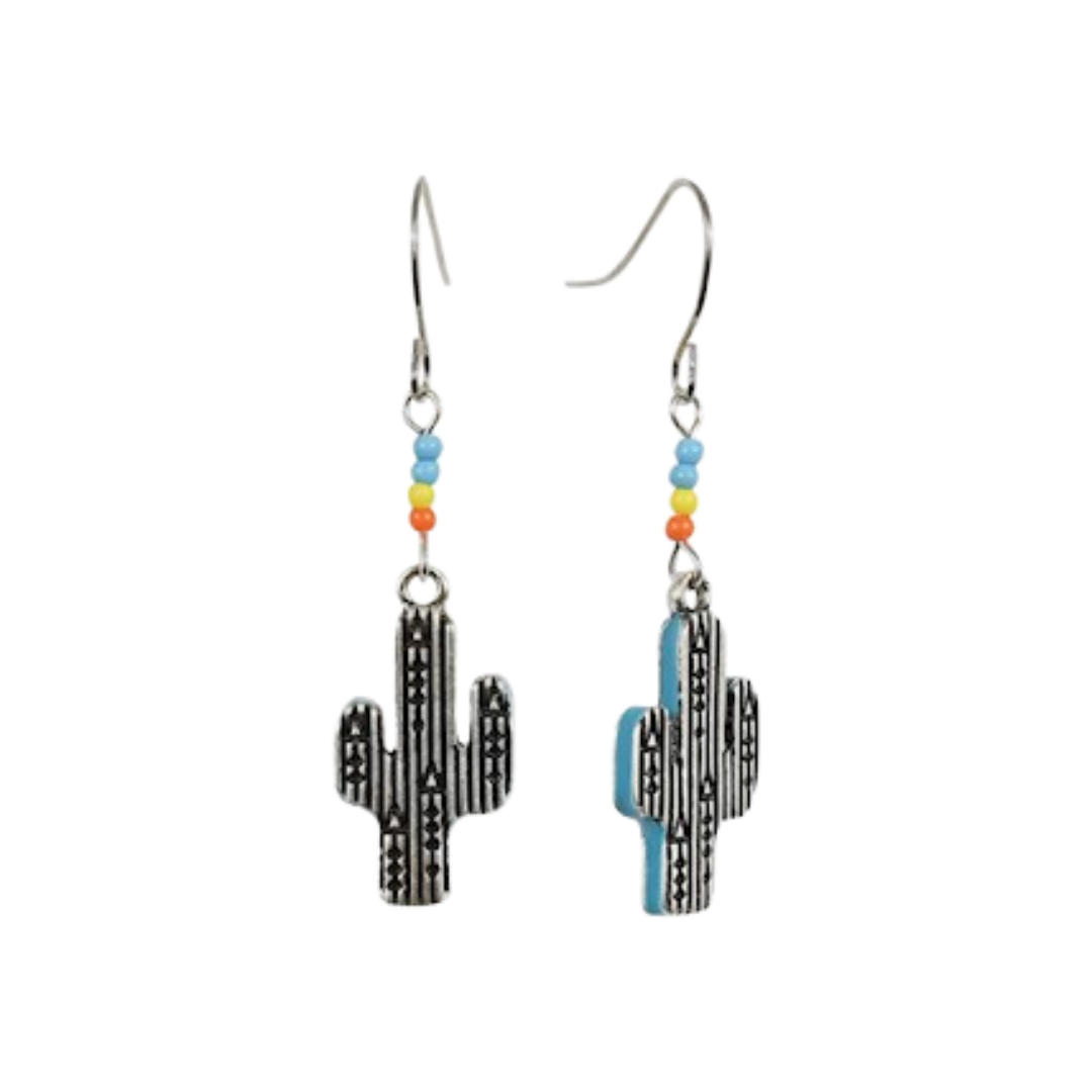 Justin Women´s Charm Cactus Multicolor Earrings