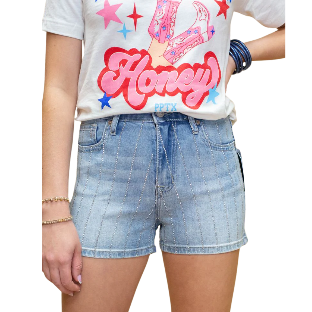 Rock & Roll Women's Rhinestone Shorts