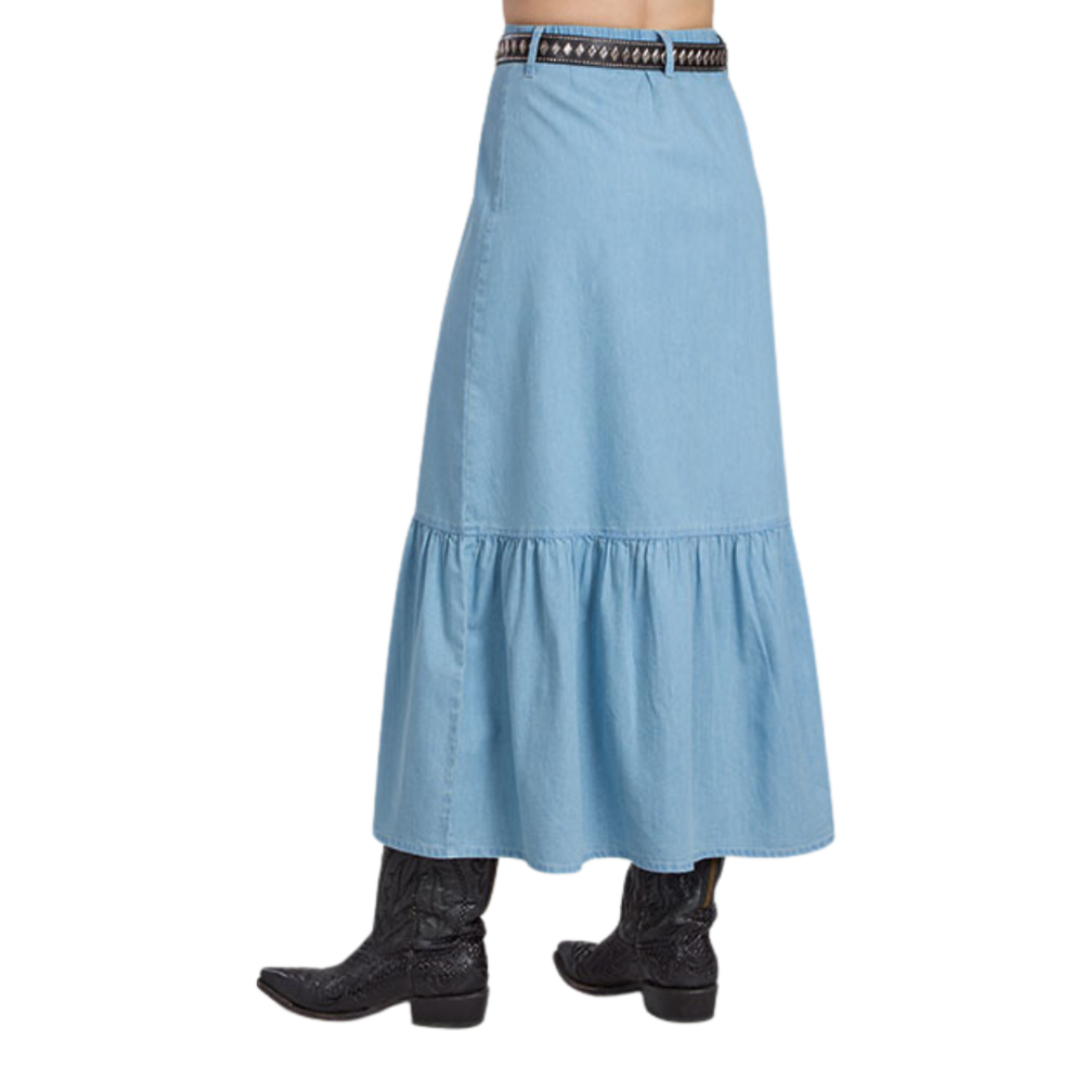 Roper Women's Cotton Denim Blue Skirt