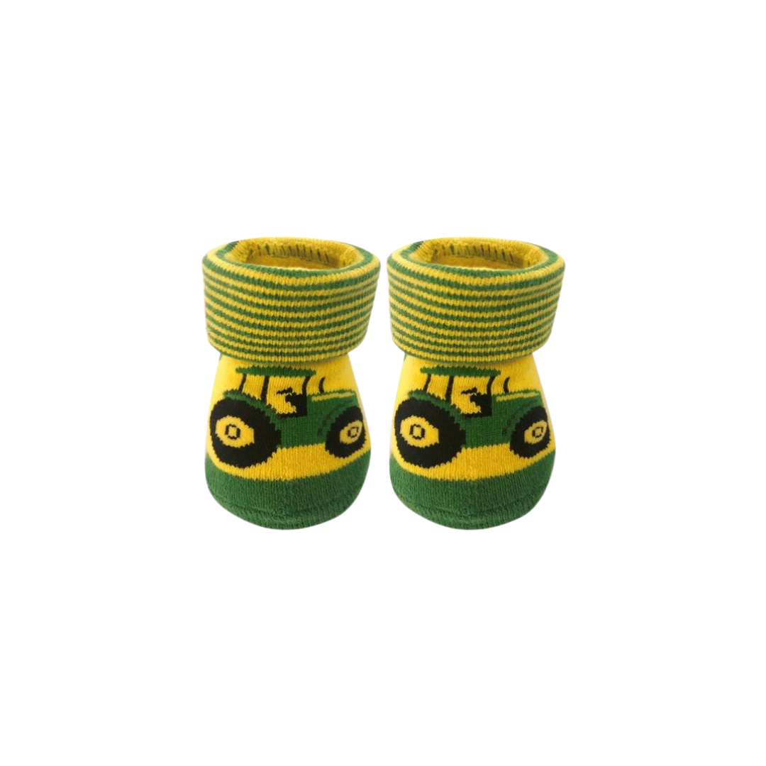 John Deere Kid's Tractor Cuff Bootie Socks