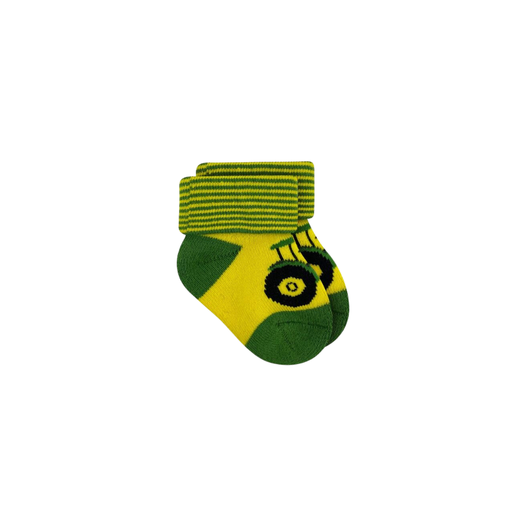 John Deere Kid's Tractor Cuff Bootie Socks