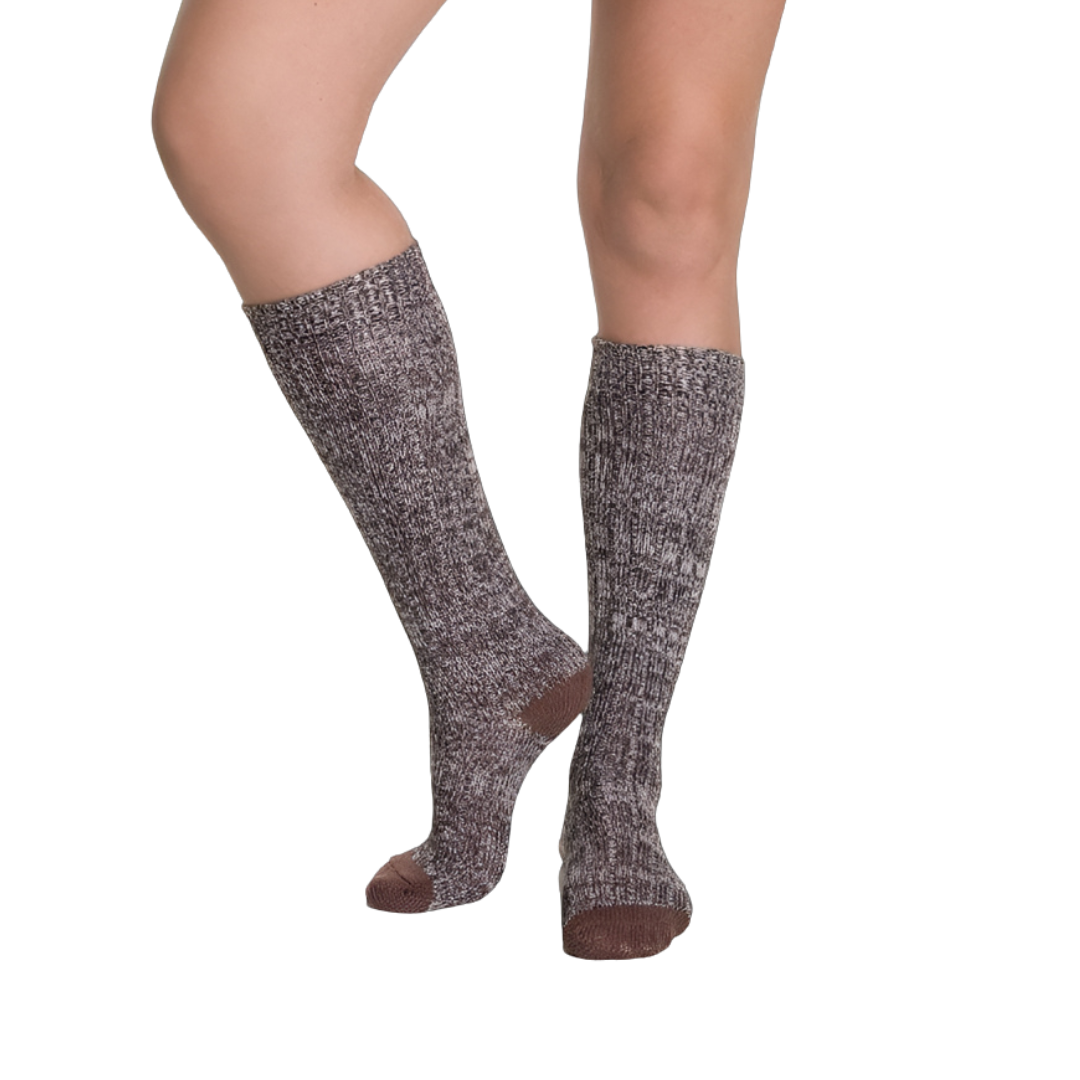 Ariat Women's Above Knee High Brown Socks