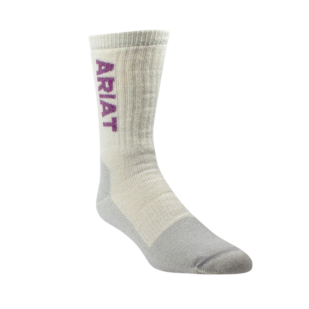 Ariat Midweight Merino Wool Blend Steel Toe Work Sock