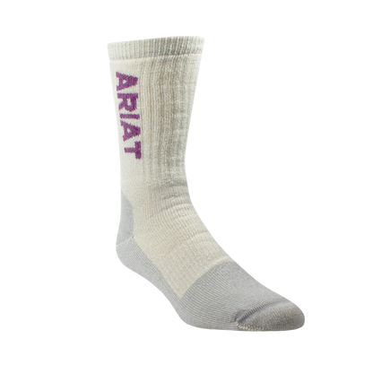 Ariat Midweight Merino Wool Blend Steel Toe Work Sock