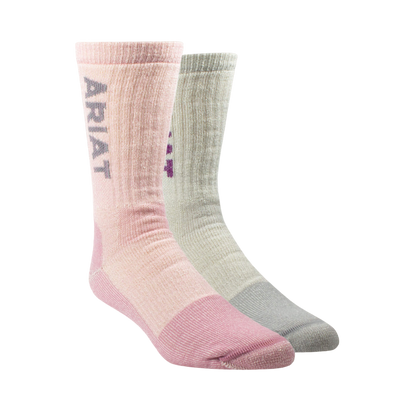 Ariat Midweight Merino Wool Blend Steel Toe Work Sock