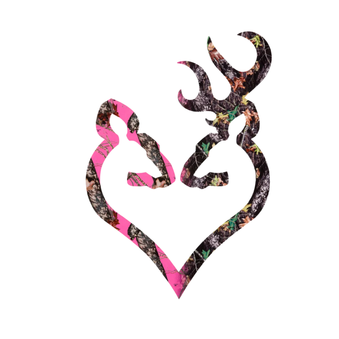 Browning 6" Buck Heart Decal Stickers