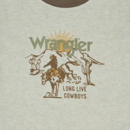 Wrangler Infant Boy's Cowboy Desert Oatmeal Jogger Set