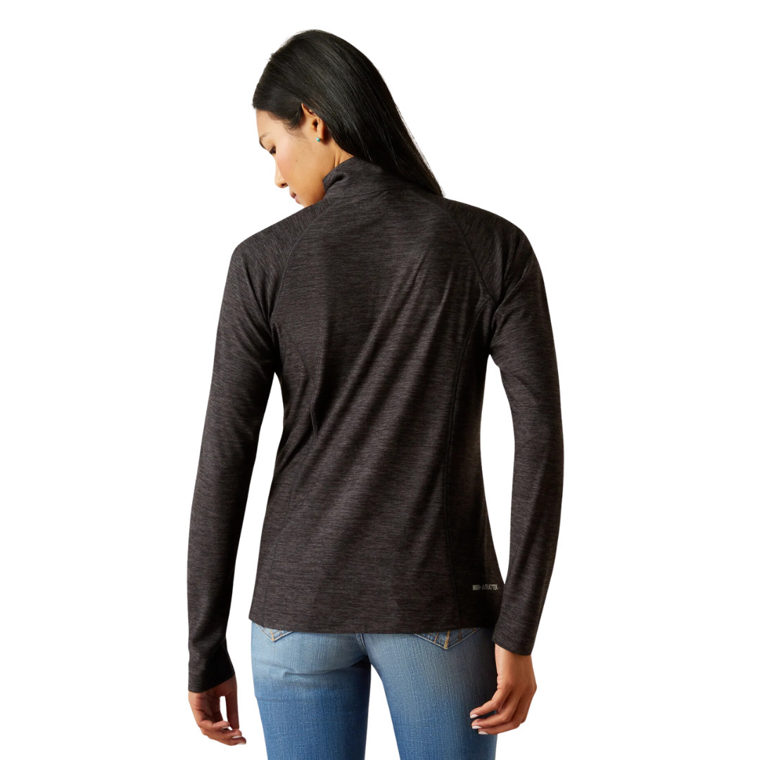 Ariat Women's Laguna Quarter Zip Top Black Sweaters