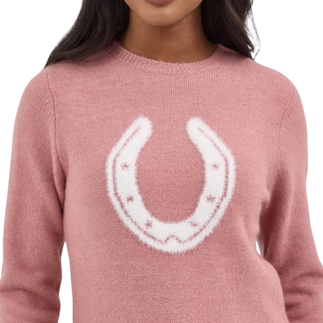 Wrangler Women's Retro Americana Pink Sweater