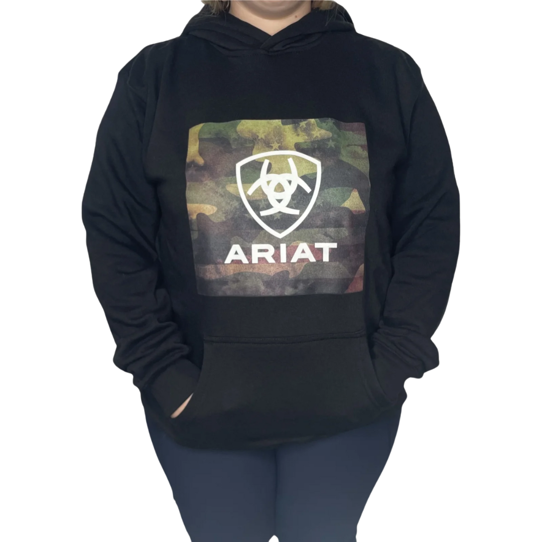 Ariat Youth Boy's Protect Serve Block Black Hoodie