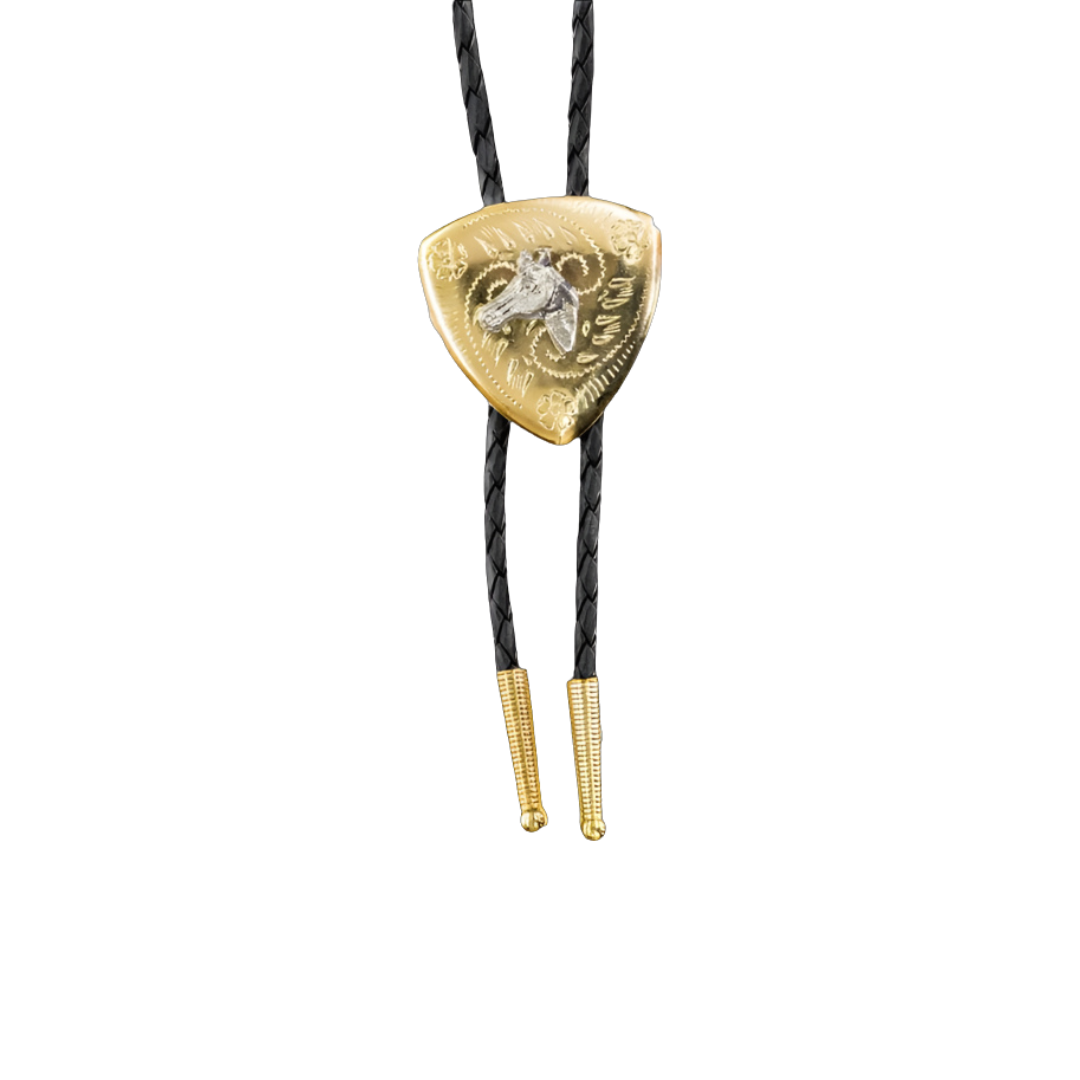 M&F Men's Gold Bolo Yellow Tie