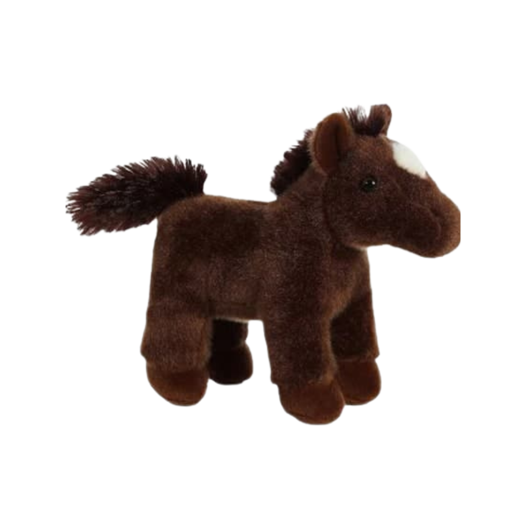A&A Plush Toddler Horse Stuffed Animal Brown Toy