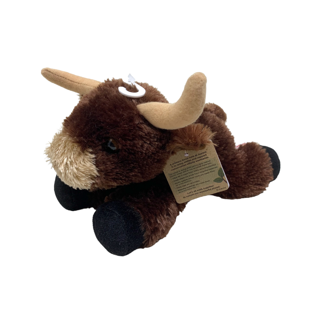 A&A Plush Toddler Bull & Horns Stuffed Animal Brown Toy