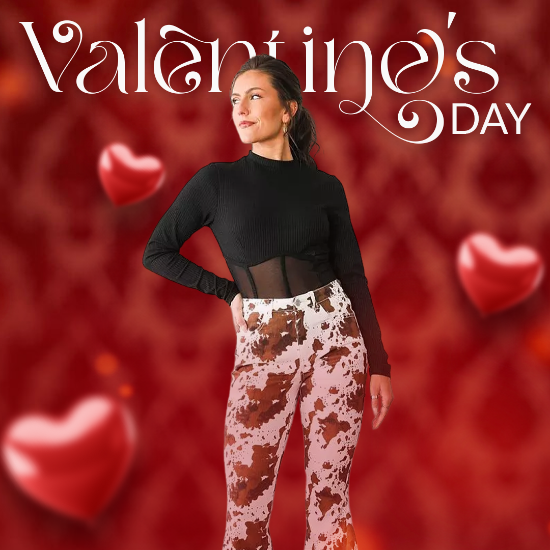 Valentines Day Jeans Womens