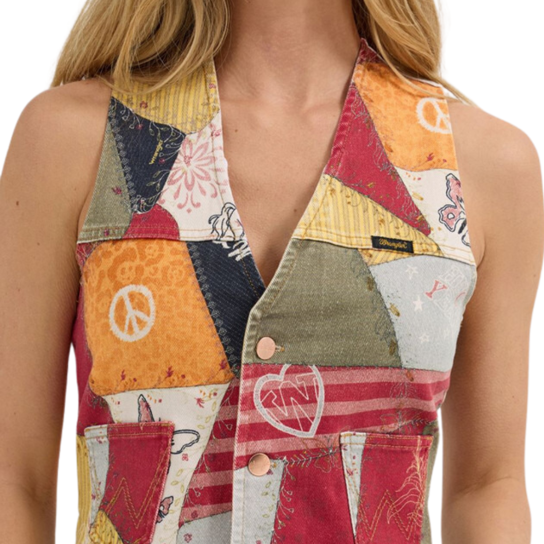 Wrangler Women's Lainey Wilson Patchwork Vest