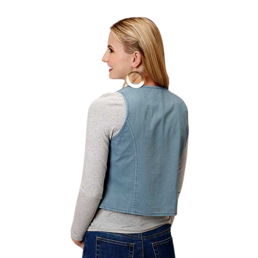 Roper Women's Light Denim Blue Vest
