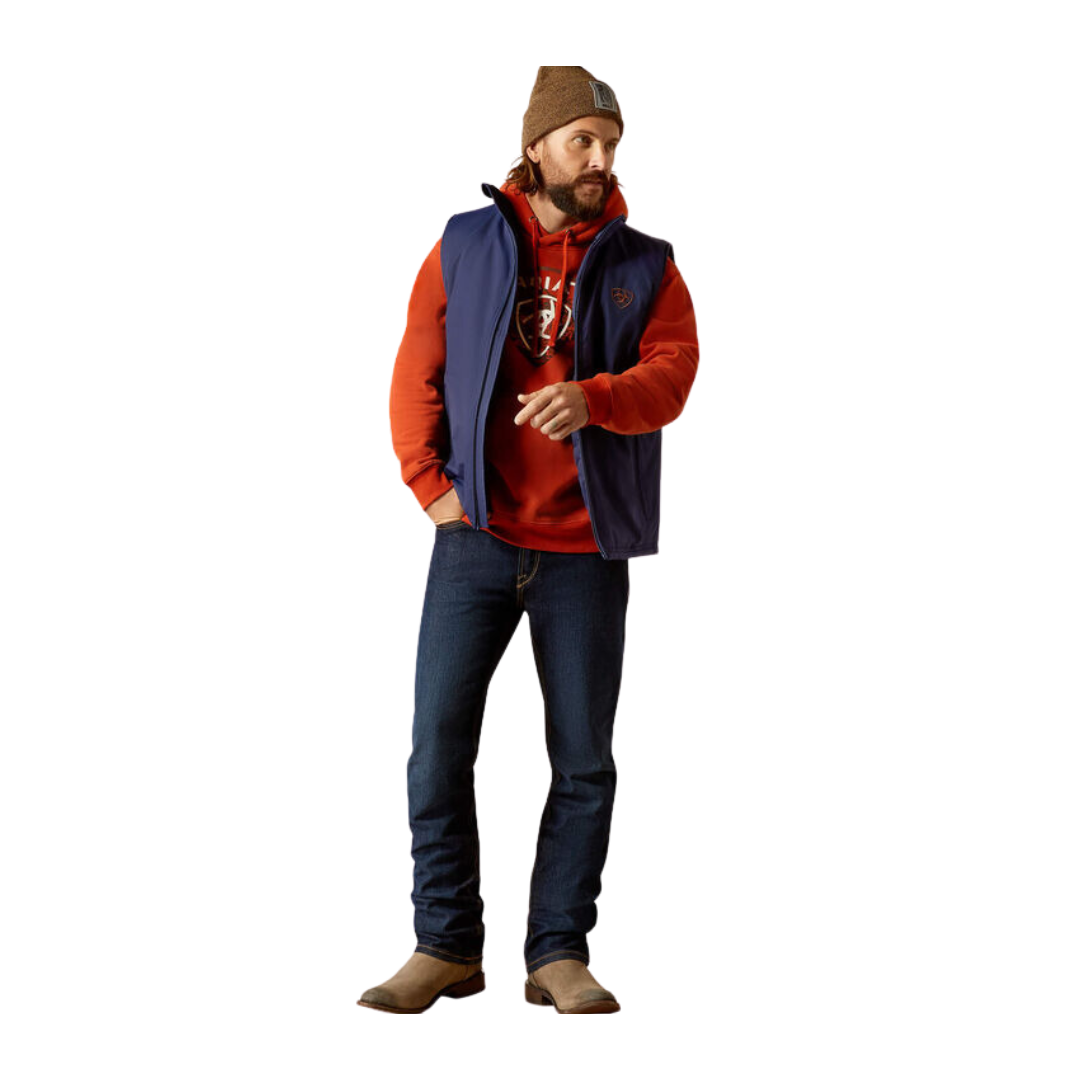 Ariat Men's Team Logo Insulate Medieval Blue Vest