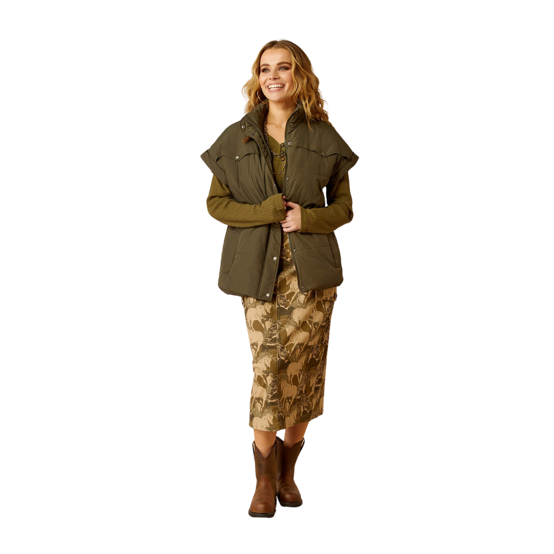 Ariat Women's Carolina Relic Green Vest