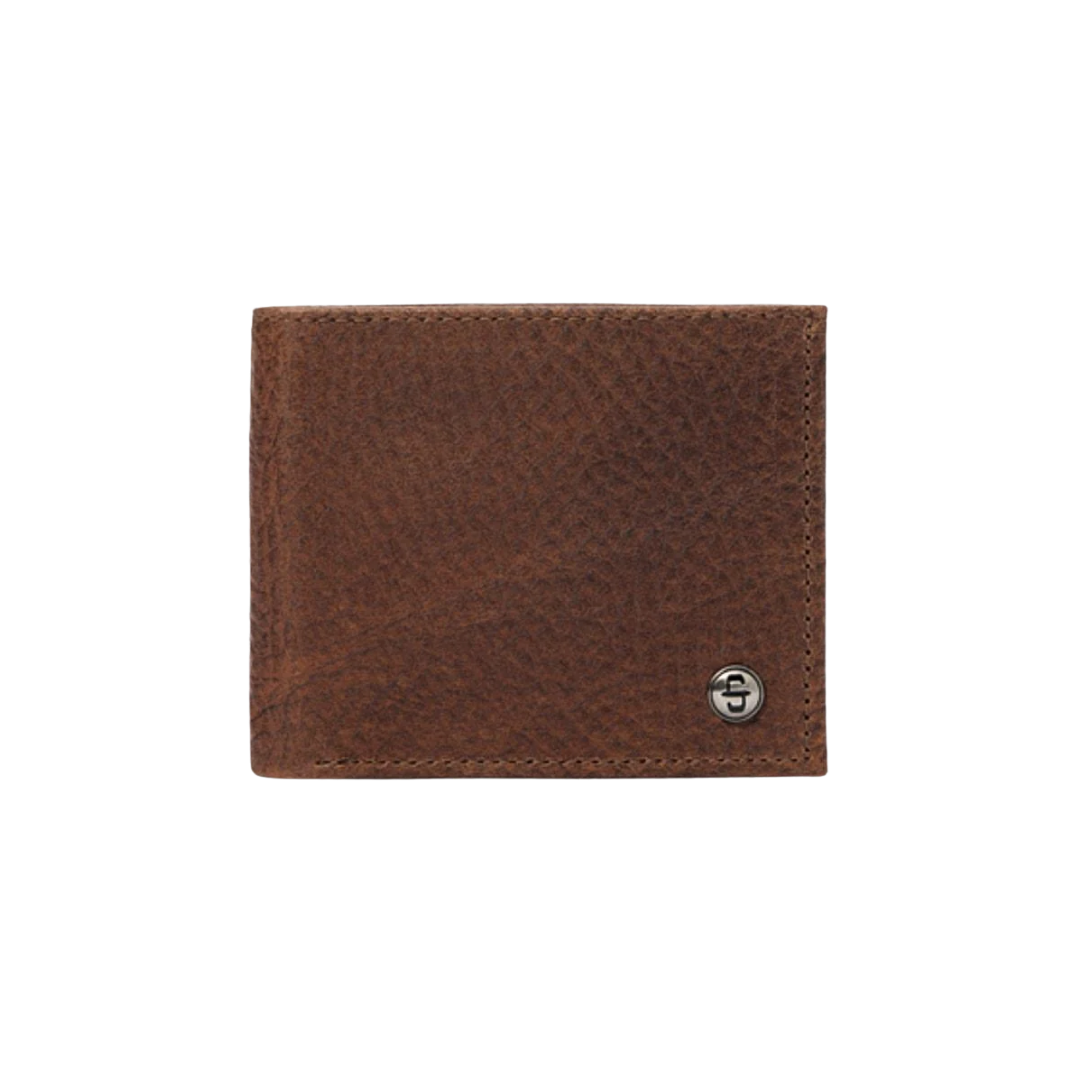 Stetson Men's Bison Bifold Hazelnut Wallet