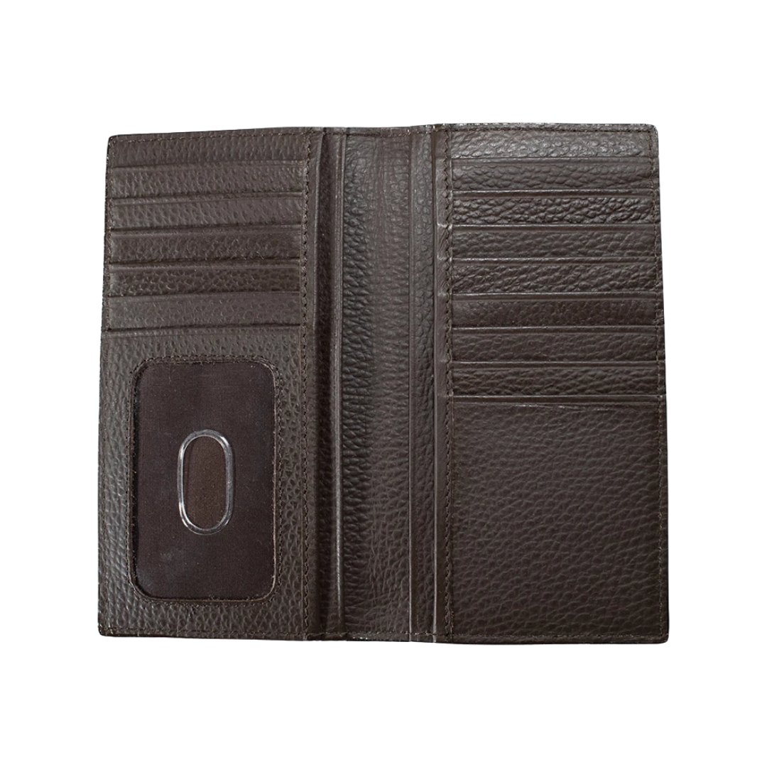3-D Men's Rodeo Card Suits Brown Wallet