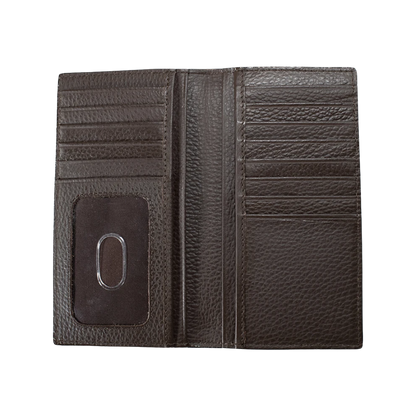 3-D Men's Rodeo Card Suits Brown Wallet
